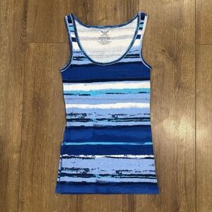 Striped Blue Tank Top